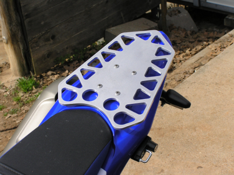 Luggage rack for Yamaha WR250R.